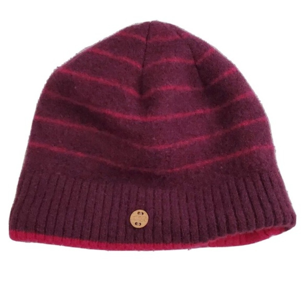 Outdoor Research Women's Lambswool Trista Beanie Hat Cap Red Pink Fuchsia